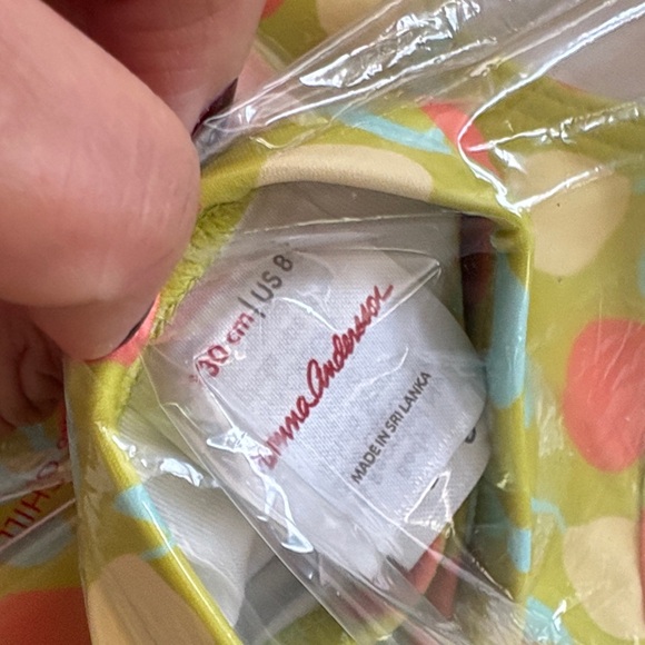 Hanna Andersson Lime and Coral Kids Bikini - Picture 2 of 6